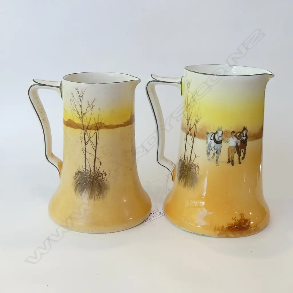 2 ROYAL DOULTON 'COACHING DAYS' JUGS H.155mm Image 1++