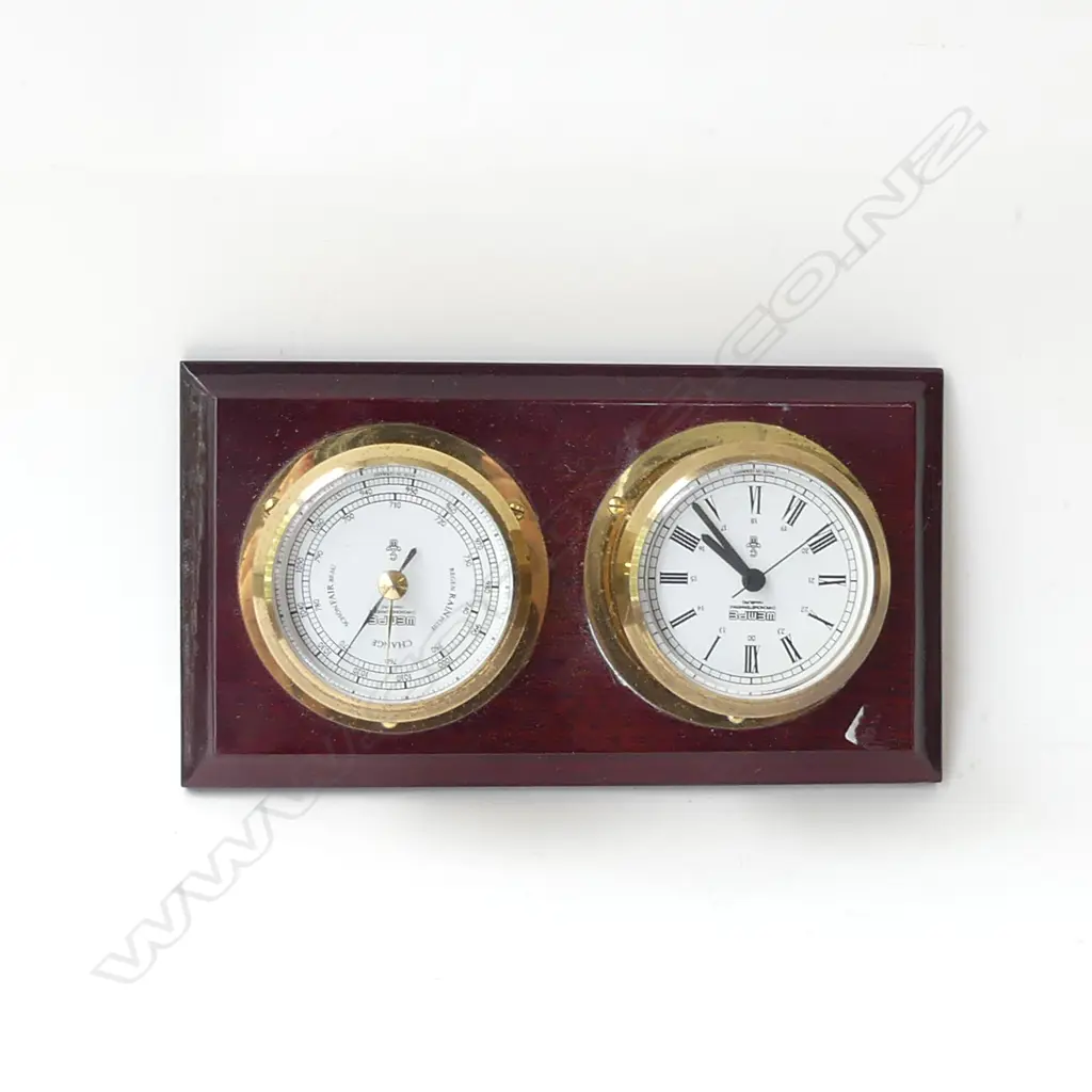 WEMPE CLOCK & BAROMETER W.220mm Image 1++