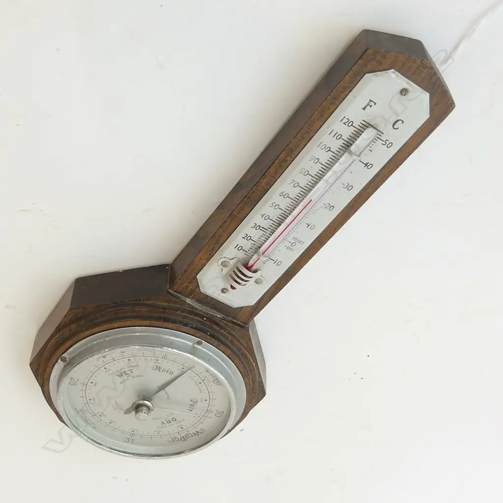 ENGLISH WALL BAROMETER H. 320mm Image 1++