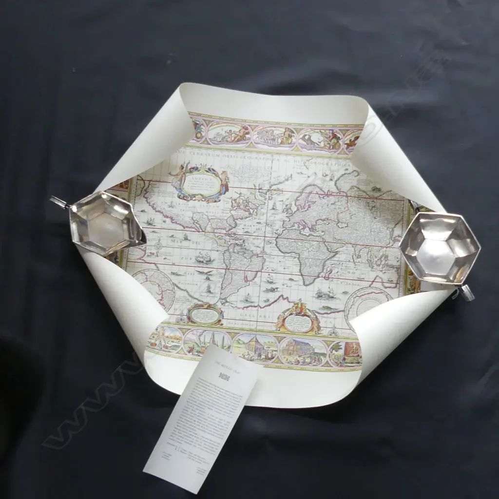 (20625) MAP OF THE WORLD 1640 PRINT Image 1++