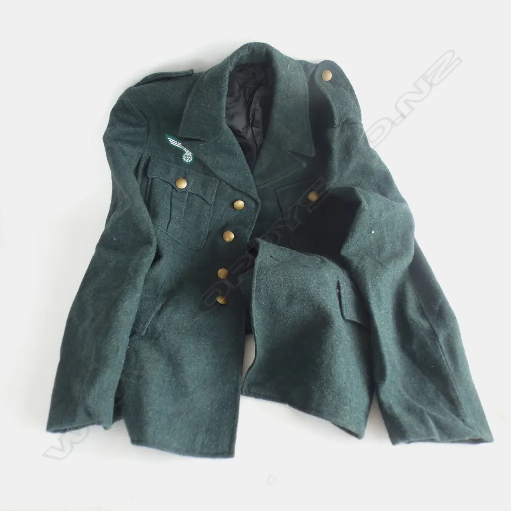 GREEN GERMAN WOOLEN JACKET 1951 Image 1++