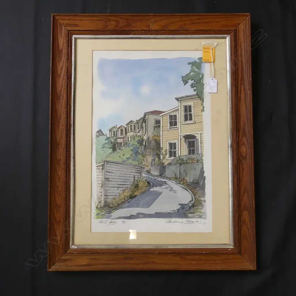 PETER G. LEITCH GLENBOURNE TERRACE WELLINGTON N.Z EDITON PRINT 4/25 SIGNED 430 X 280 MM Image 1++