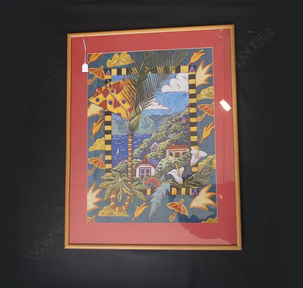 INGRID BANWELL PRINT 'CHANGING WELLINGTON WINDS' 690x510mm Image 1++