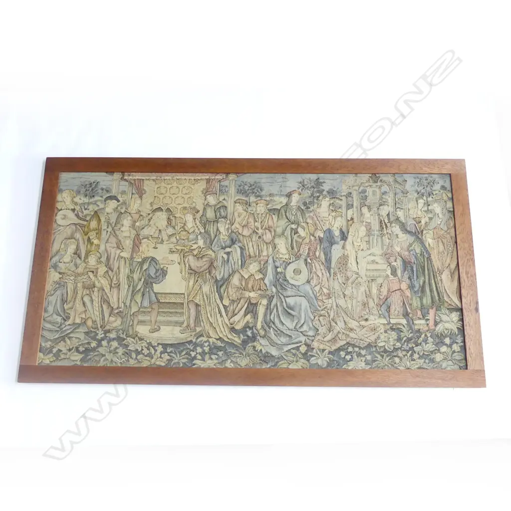 FRAMED VINTAGE JACQUARD TAPESTRY 1400 X 720mm  Image 1++