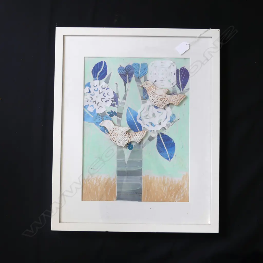ARTIST UNKNOWN FRAMED COLLAGE/ MIXED MEDIA 380 X 280MM Image 1++