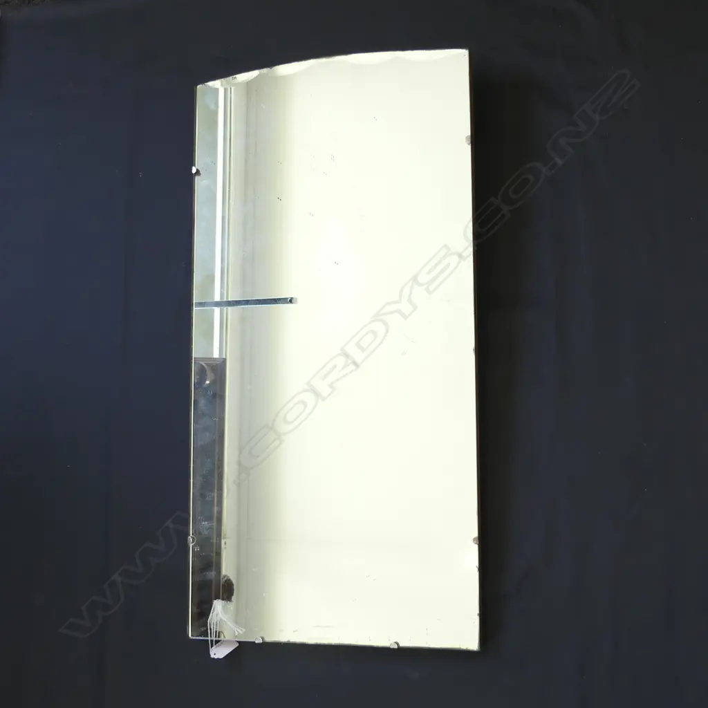 FRAMELESS WOODEN BACKED WALL MIRROR 395 X 760MM Image 1++