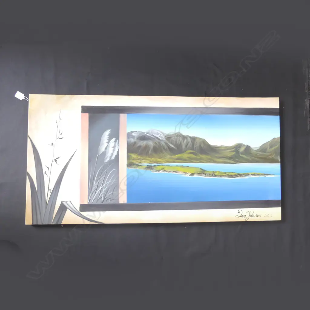LEO JOHNSON ABSTRACT ACRYLIC 500x1000mm Image 1++