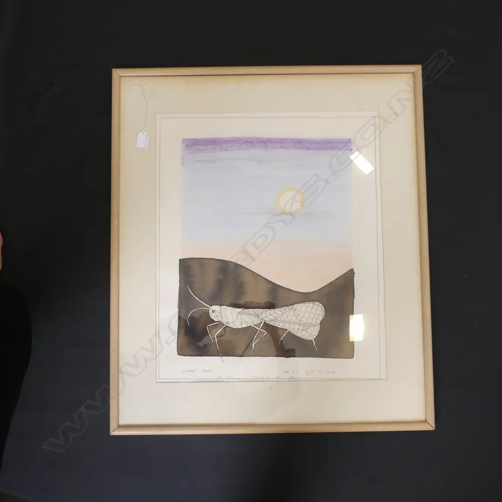 SIGNED PRINT 'CRICKET MOON' ARTISTS PROOF SIGNED & DATED '87 550x460mm Image 1++