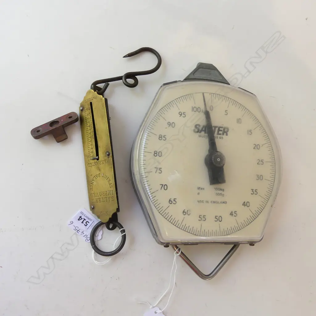 2 VINTAGE SALTER SCALES  Image 1++