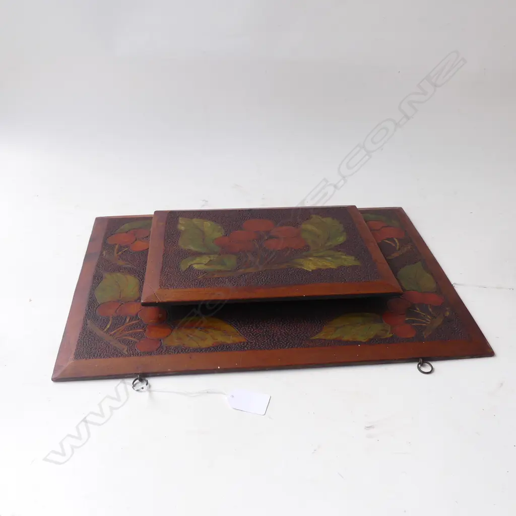 NZ KAURI FOLK ART LETTER RACK L 410MM Image 1++