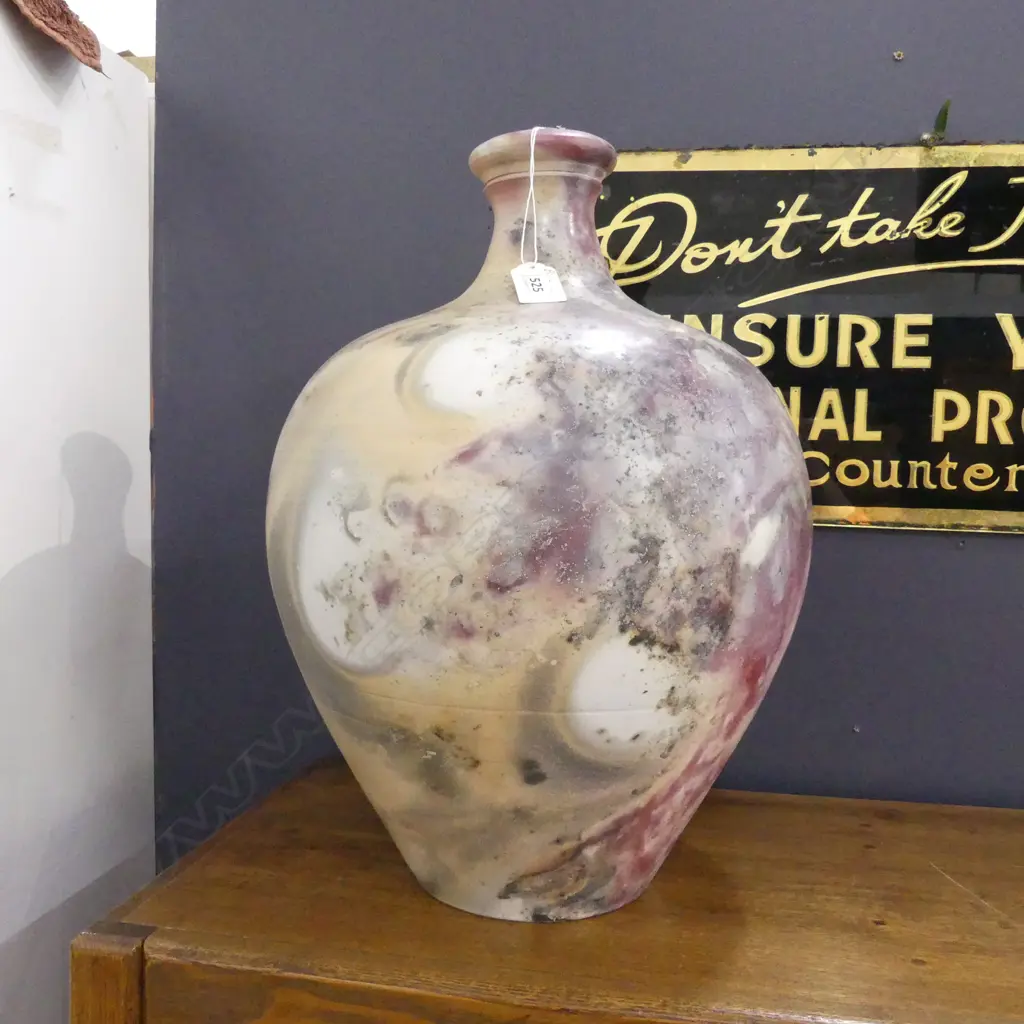 LARGE POTTERY VASE BY GARY REICHARDT, WAIHI NZ '87  H 460MM Image 1++