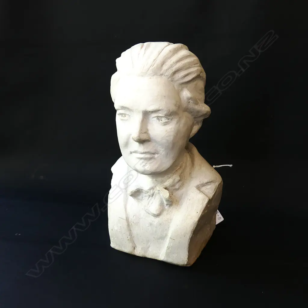 WHITE PLASTER BUST H 270MM Image 1++