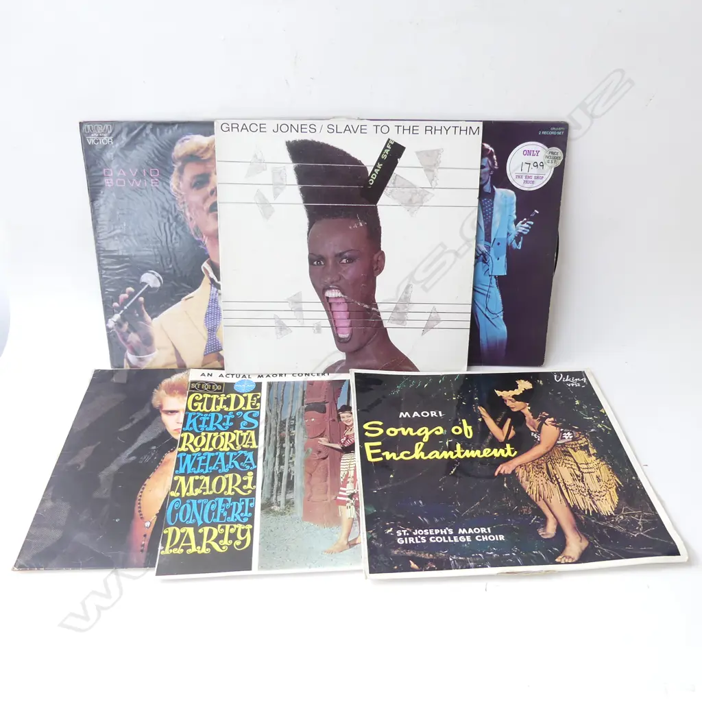 RECORDS; BOWIE / GRACE JONES ETC Image 1++