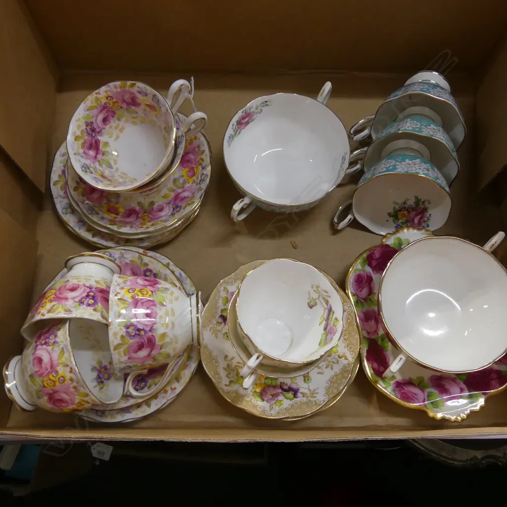 ASSORTED ROYAL ALBERT TRIO’S ETC. Image 1++
