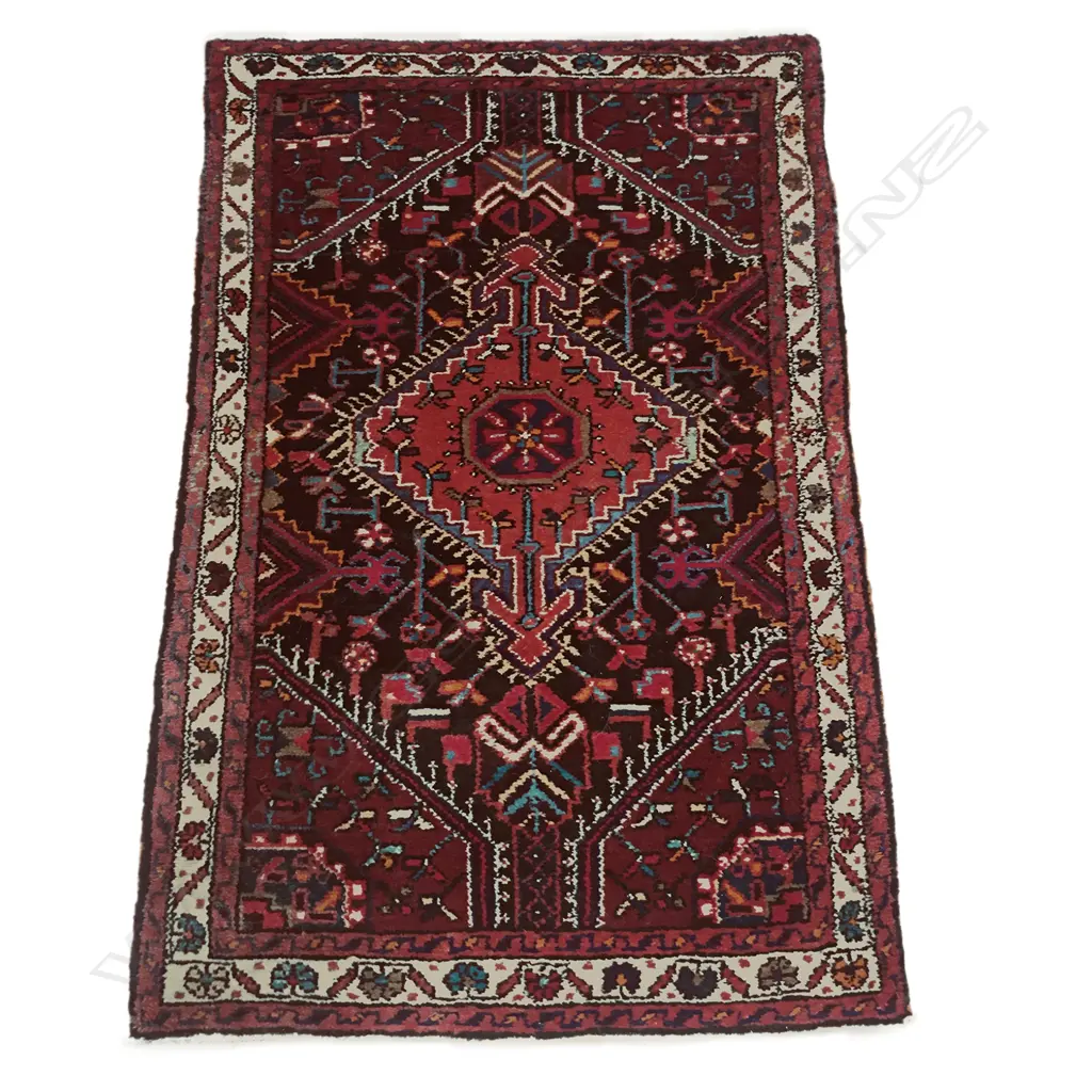 PERSIAN HANDKNOTTED HAMADAN RUG 1400 x 920mm Image 1++