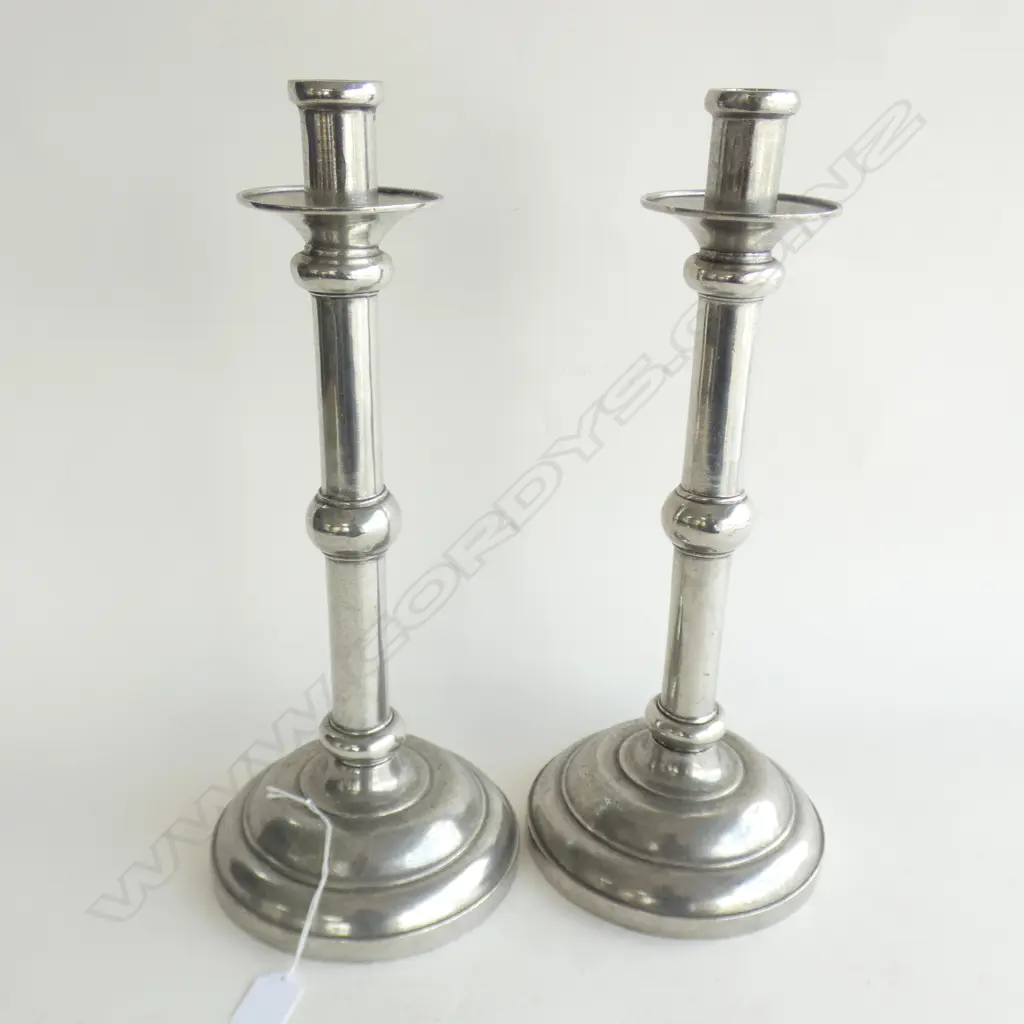 PR LARGE, TALL STAINLESS STEEL CANDLE HOLDERS H 390MM Image 1++