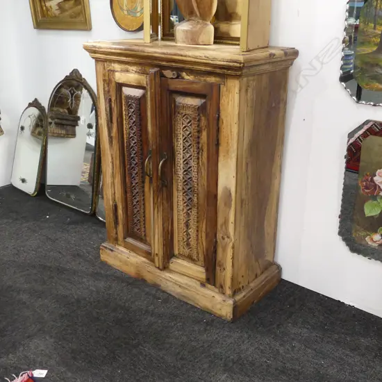 PR BALINESE WOODEN 2 DOOR CABINETS 595x280x765mm