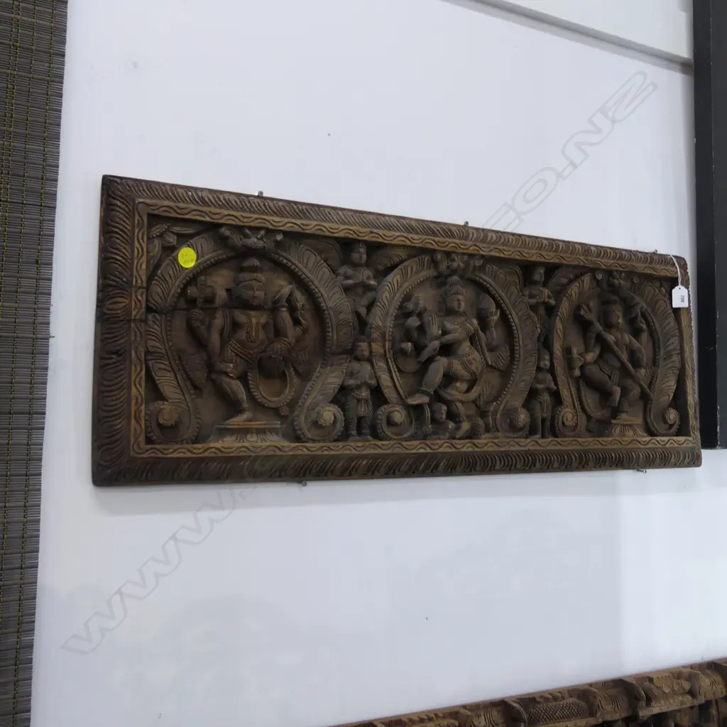 CARVED WOODEN INDONESIAN PANEL 360x960mm Image 1++