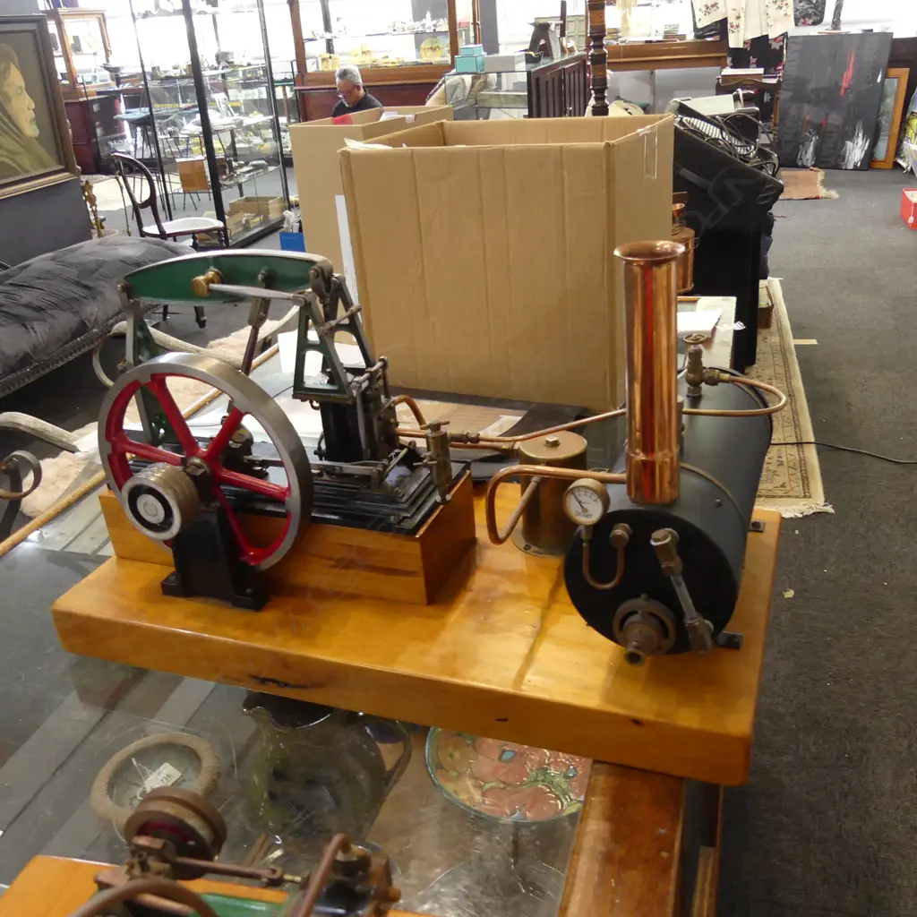 STUART MODEL STEAM ENGINE - HALF BEAM STATIONARY ENGINE... Image 1++