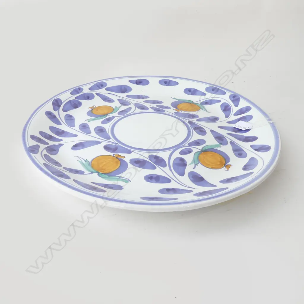 LARGE HANDPAINTED ITALIAN PLATTER 450mm dia Image 1++