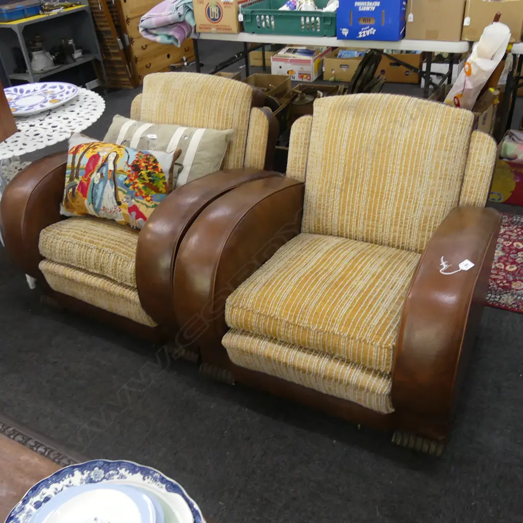 PR ART DECO ARM CHAIRS Image 1++
