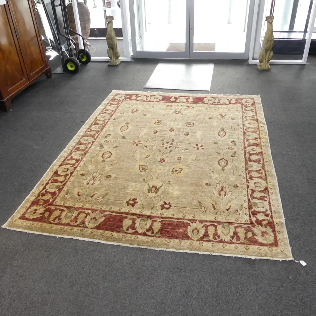 LGE HAND KNOTTED CHOBI CARPET PALE TONES 2500x1950mm Image 1++