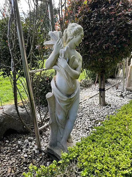 TALL CONCRETE GARDEN CLASSICAL GODDESS STATUE H.1400mm Semi naked w wheat sheaths see more..... Image 1++