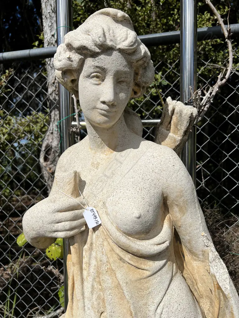 TALL CONCRETE GARDEN CLASSICAL GODDESS DIANNA STATUE AF Image 1++