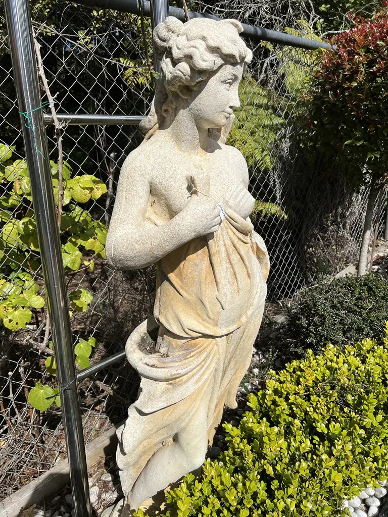TALL CONCRETE GARDEN CLASSICAL GODDESS DIANNA STATUE AF Image 1++
