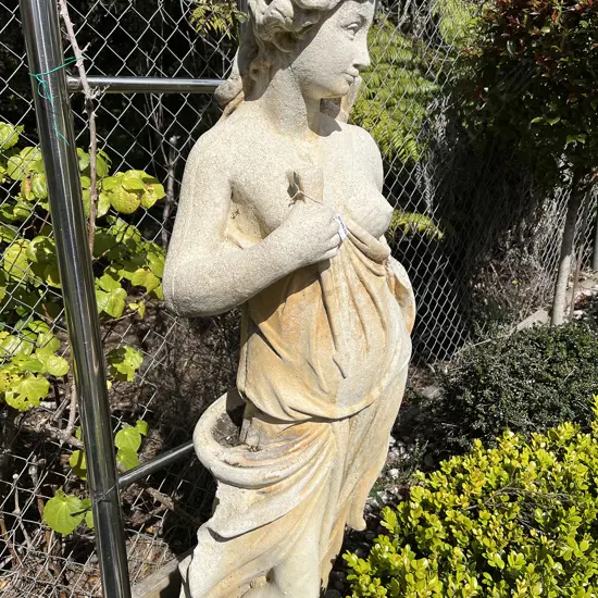 TALL CONCRETE GARDEN CLASSICAL GODDESS DIANNA STATUE AF