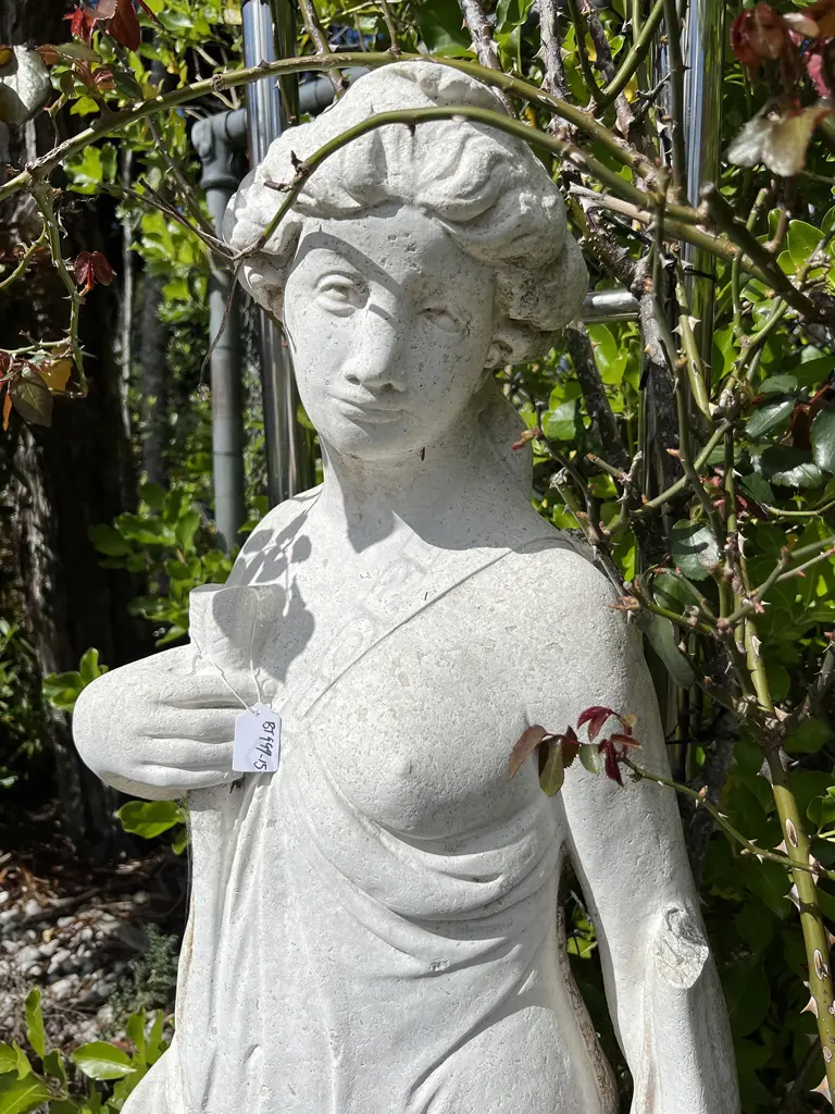 TALL CONCRETE GARDEN CLASSICAL GODDESS DIANNA STATUE H.1400mm break to top of bow Image 1++