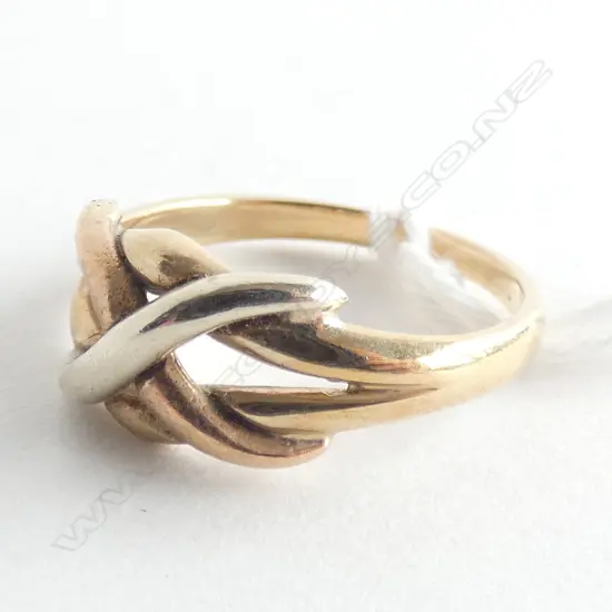 9CT GOLD KNOT RING 3.40gm