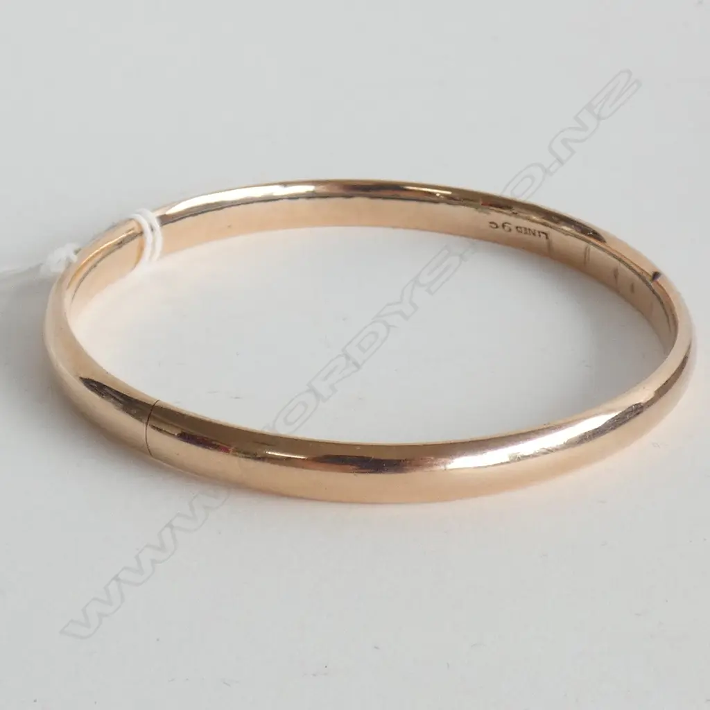 9CT GOLD PLATED SLAVE BRACELET 75mm inside dia Image 1++