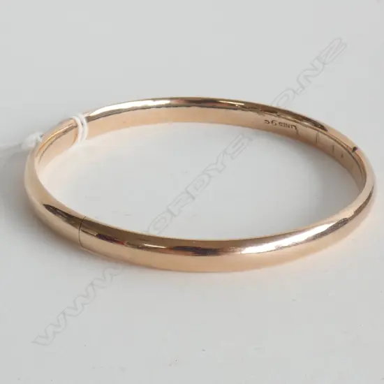 9CT GOLD PLATED SLAVE BRACELET 75mm inside dia