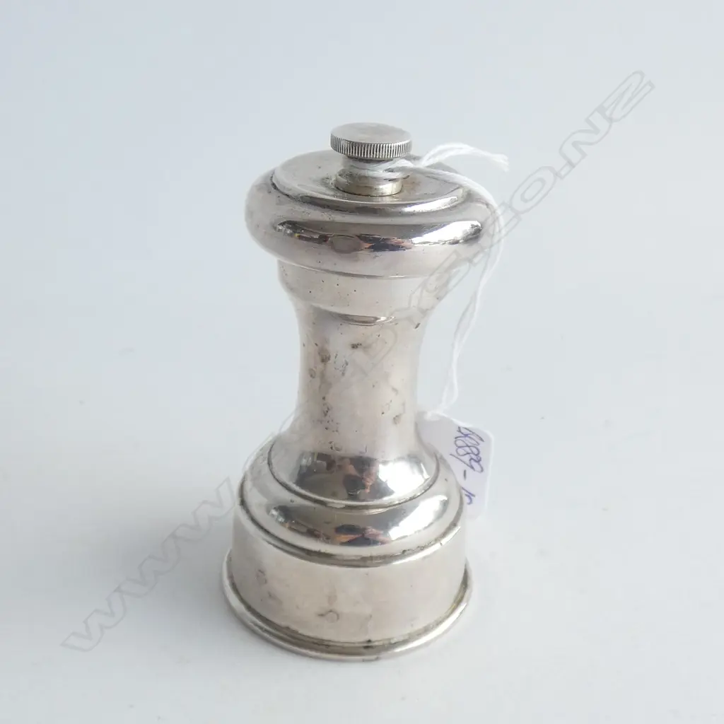 SILVER PEPPER MILL/GRINDER BIRM.1940 H.85mm Image 1++