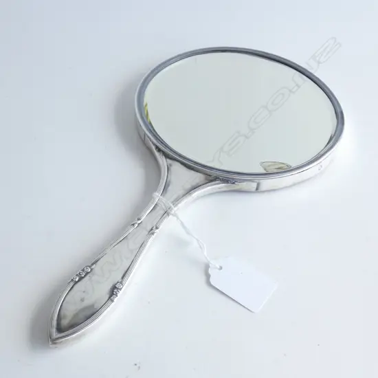 STG SILVER & TORTOISESHELL HAND MIRROR LONDON 1913