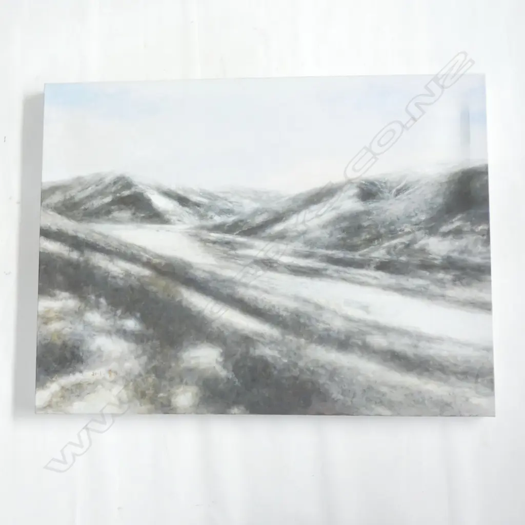 YANG CAO OIL PAINTING 'SNOW No.15' LANDSCAPE 600 X 800mm Image 1++