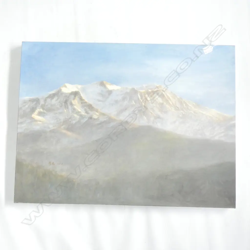 YANG CAO OIL PAINTING 'SNOWY PEAK No.7' 600 X 800mm Image 1++