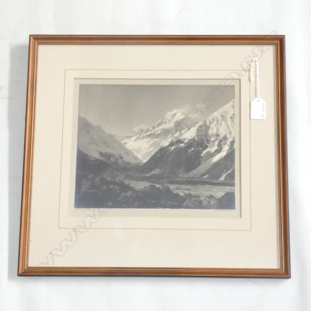 GEORGE CHANCE PHOTOGRAPH 'MOUNT COOK 12349 FT'.. Image 1++