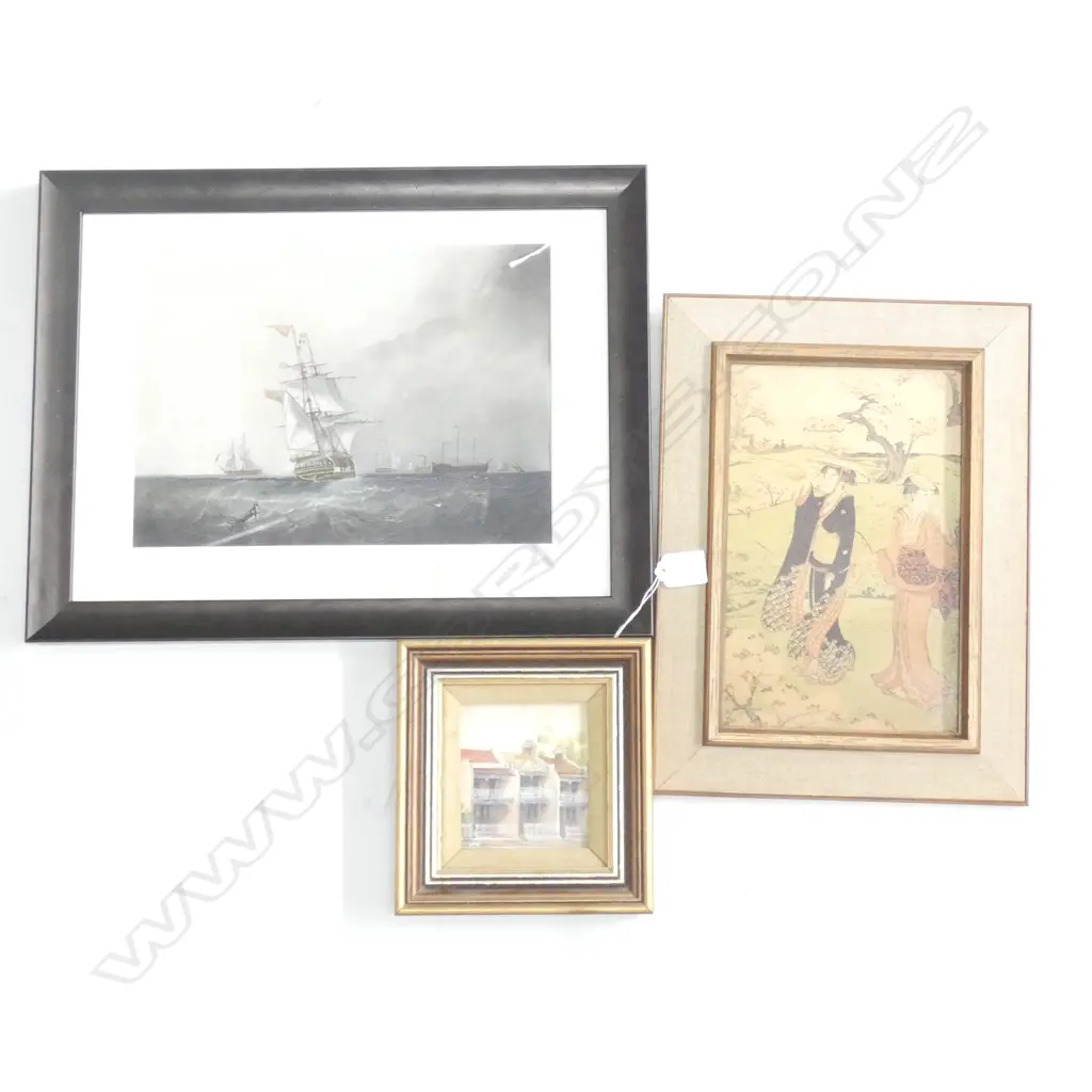 ANTIQUE PRINT. DIANA LANE OIL PADDINGTON HOUSES. JAPANESE PRINT Image 1++