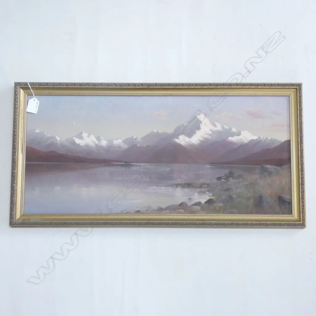 J.D. PERRETT OIL LAKE MATHIESON & MOUNTAINS Image 1++
