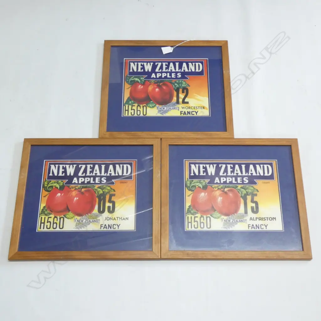 3 NZ APPLES PRINTS... Image 1++