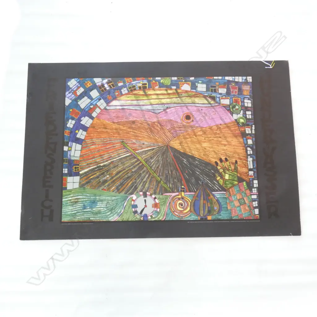LTD EDITION HUNDERWASSER PRINT 1983... Image 1++