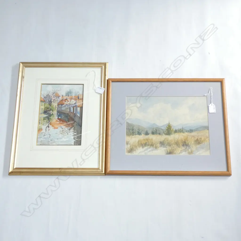 2 FRAMED W/C'S; K. SALMOND & D. PATASON ? Image 1++