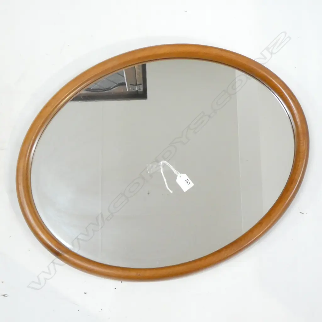 KAURI FRAMED OVAL MIRROR 605x480mm Image 1++