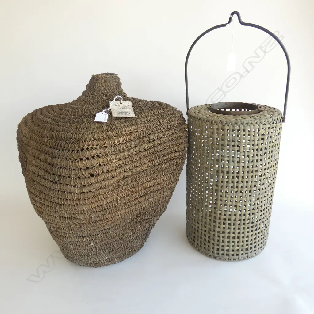 WOVEN POT H.450mm & LANTERN Image 1++