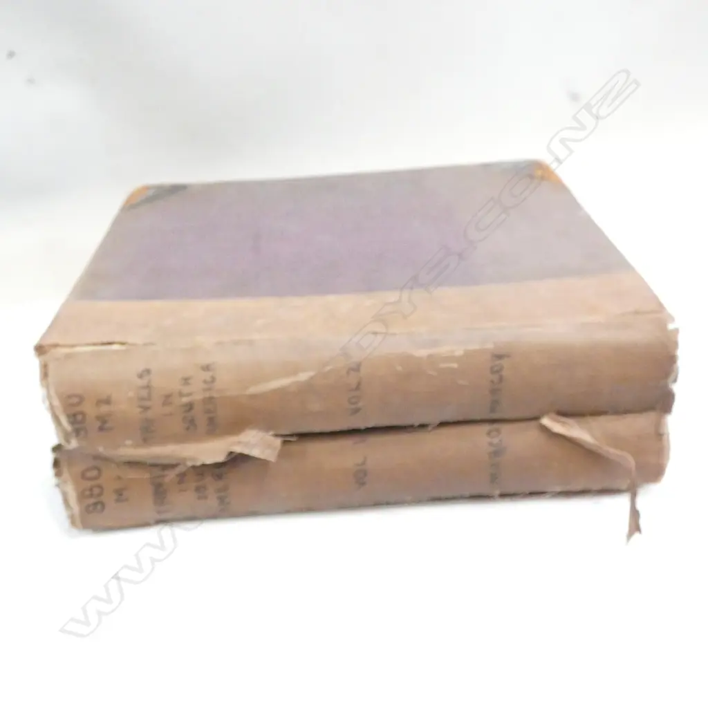 2 VOL SET TRAVELS ON SOUTH AMERICA BY MARCOY 1875 AF Image 1++