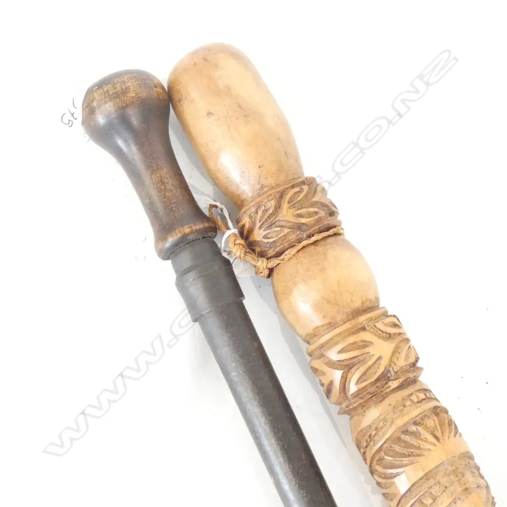PR WOODEN WALKING STICKS - 1 CARVED Image 1++