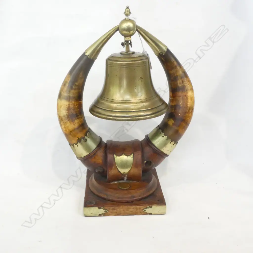 HORN & BRONZE FREEMASON BELL H.350mm Image 1++