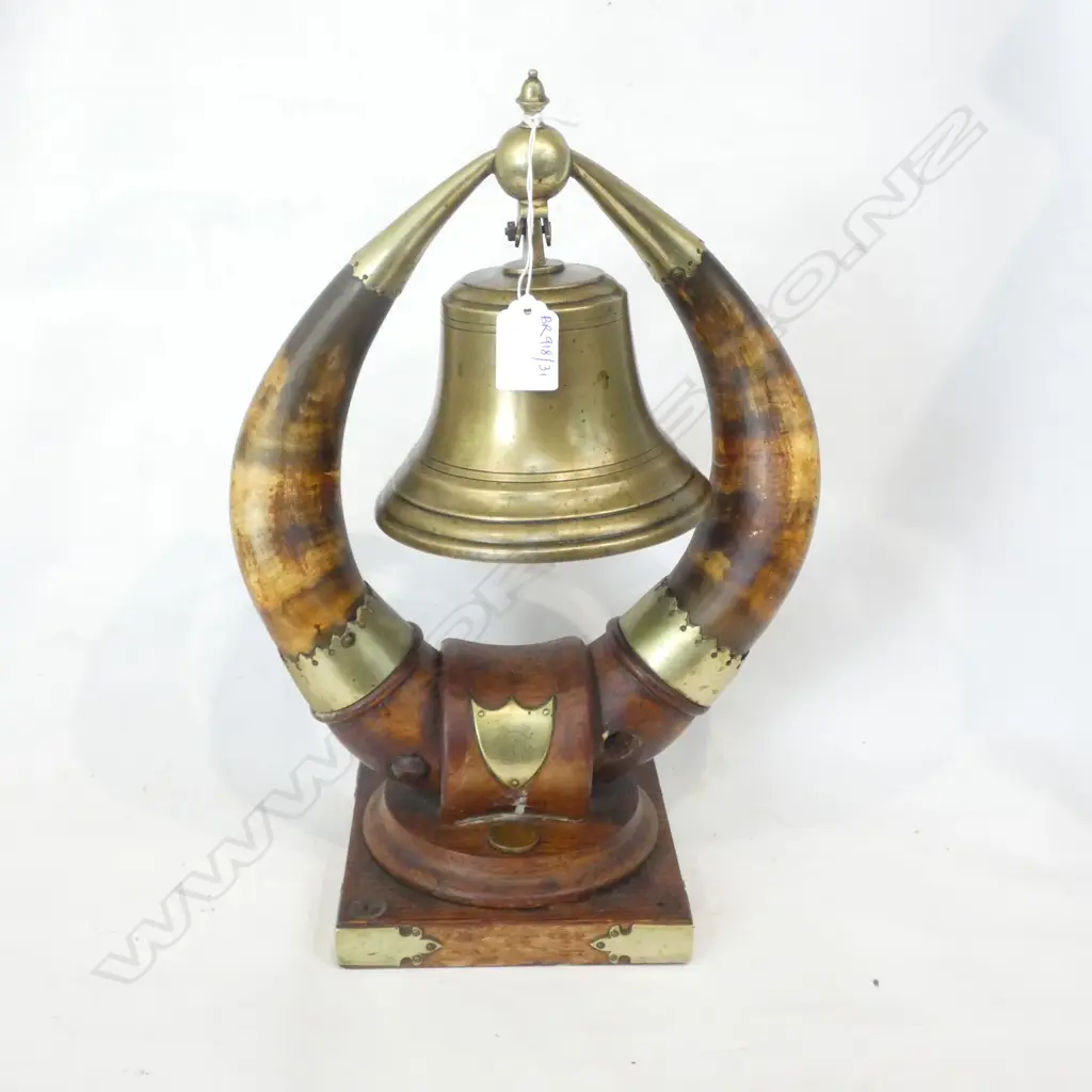 HORN & BRONZE FREEMASON BELL H.350mm Image 1++